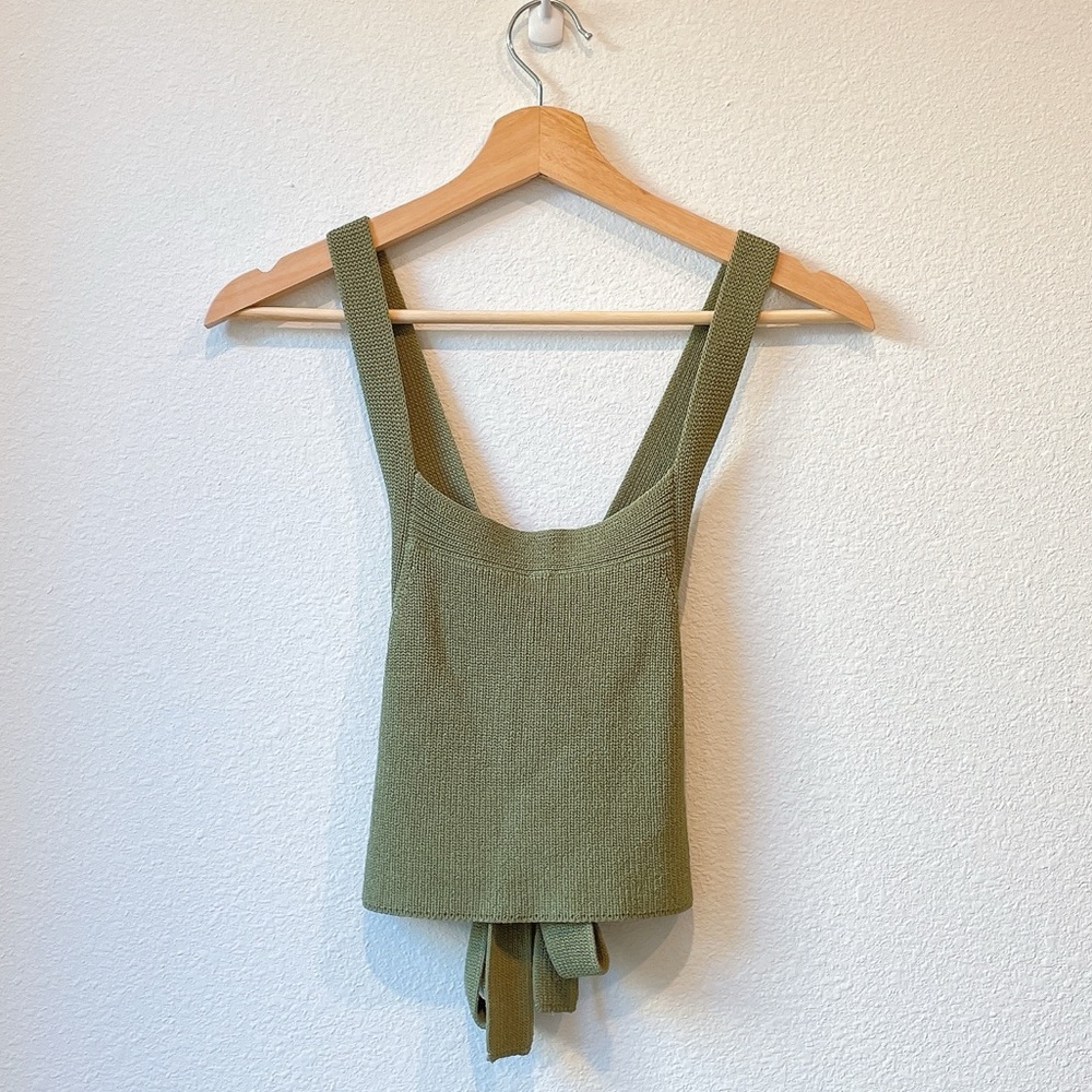 Aritzia Wilfred Olive Green Tank Top
